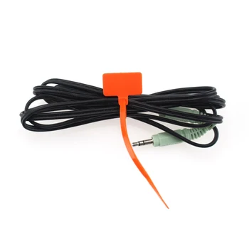 250 Бр 7 цвята Найлонови кабелни етикета на основата самостоятелно блокиране на кабел Записване на тел Ethernet етикети с цип от Найлон standalone, маркировъчна издател