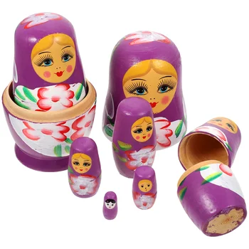 7-слойная Matryoshka, ръчно изработени играчки, детски дървен комплект, улични украса за Хелоуин