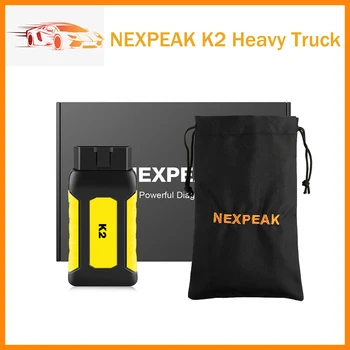 NEXPEAK K2 Скенер за тежки камиони Диагностичен Инструмент за Калибриране на клъстера DPF камиони Цялостна Система за Товарни Автомобили, Трактори Дизелов OBD Скенер