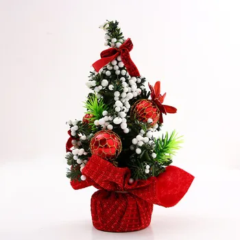 Малко За Украса на Коледното домашно Парти Мини Коледно Дърво 1 # 20 см 3 # Цветни Настолни Подаръци 5 # 7 # Аксесоар