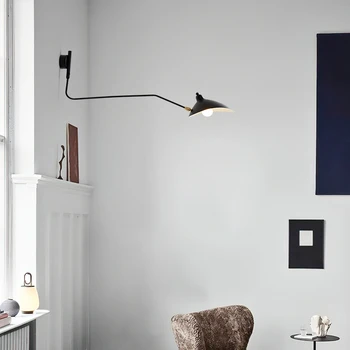 Модерен стенен лампа Dawn Spider Серж Mouille E27 За хол, Спални, интериор, Дизайнерско Промишлени Желязната Стена осветление
