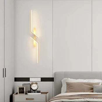 Модерният led, с монтиран на стената лампа в минималистичном стил За хола, телевизора, мека мебел, прикроватной нощни шкафчета за спалня, стенен декор, на фона на осветление, декоративни осветителни тела